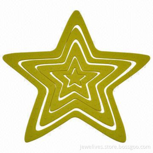 5-star silicone coasters